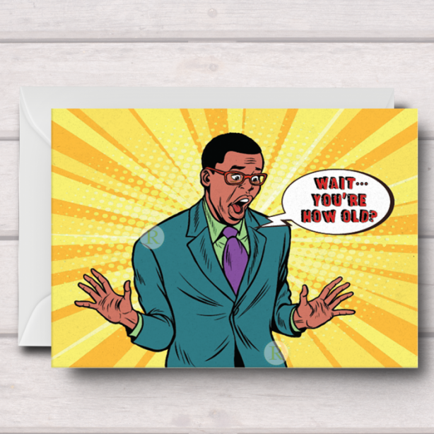 Black Man Birthday Card S